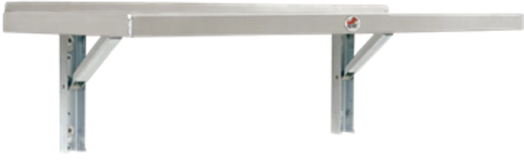 SP45HFTA – PHOENIX USA Table, 45 Inch Length x 18-1/2 Inch Width 100 Pound Weight Capacity Folding Mill Finish Silver...